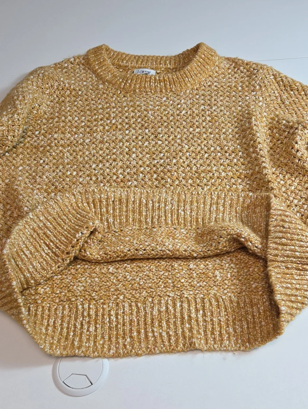 J. Crew Golden Yellow Knit Sweater Size M